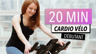20 min cardio vélo sur le rythme / DÉBUTANT / vélo d'appartement / Corine Fortin