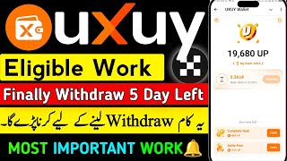 🔥Important Steps to Be Eligible for the UXUY Wallet Airdrop || UXUY WALLET 5 Day Left