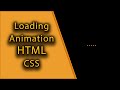 How To Make Website Preloader Using HTML CSS | Page Loading, Website Loading Animation