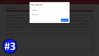 Make a Typing Test Website Using Javascript - typingbaba.com clone #3