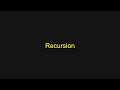 Python Tutorial - Recursion