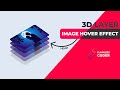 3D layer image hover effect using css | CSS only effect | Flawless Coder |