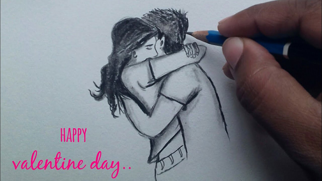 Valentine Day Drawing Step By Step For Beginners / Valentine Special ...