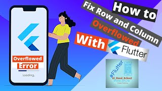 How to Fix Row and Column overflowed in Flutter Apps With two simple ways (simple example)speed code