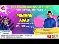 [LIVE] BILA PEMIMPIN BERBICARA | TAJUK: PEMIMPIN ADAB OLEH EN. AZHAN B. AHMAD, KETUA JABATAN IABCGH