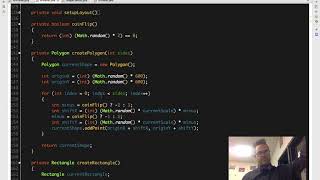 Creating Java shapes