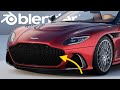 How to Model a Supercar Grille in Blender - Aston Martin Car Modeling Tutorial (Aryan3D)