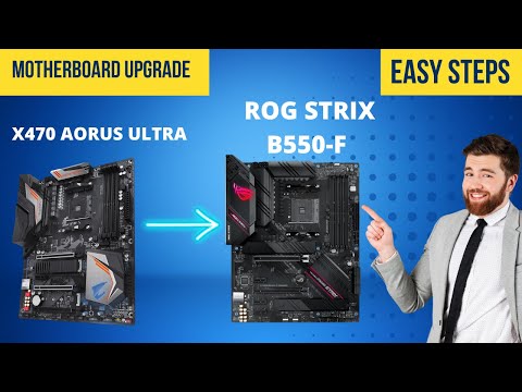 How to Correctly Upgrade Or Swap Gaming PC Motherboard | From X470 To ASUS B550