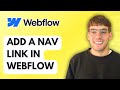 How to Add a NAV Link in Webflow [2025 Guide]