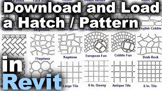 How to Load a Hatch / Pattern in Revit Tutorial
