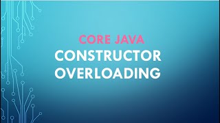 Constructor overloading in java | Java tutorial in Tamil| TamilNetics