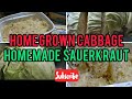 How to make fermented Cabbage #sauerkraut #pickle #german | Bel Flower Veggies