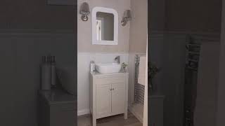 Neutral toned bathroom transformation #shorts