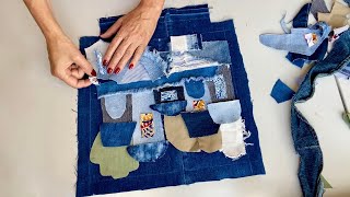 You can make this Beautiful Denim TOTE BAG from old jeans DIY Tutorial