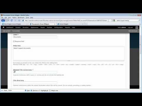 Drupal Tutorial File Fields Youtube