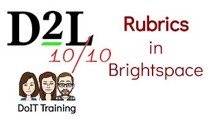 Brightspace: Rubric Grading