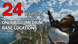 All the best ratholes/hidden base locations from previous video's! | Ark Survival Ascended.