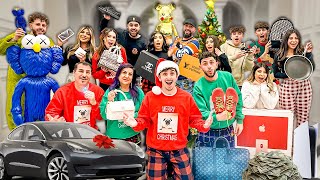 WORLDS CRAZIEST FAMILY CHRISTMAS GIFTS OPENING!! (NEW CAR)