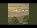 Stegmann: Lieder mit Worten - VII. Die Sonn hat sich mit ihrem Glanz (After Mendelssohn: Lieder...