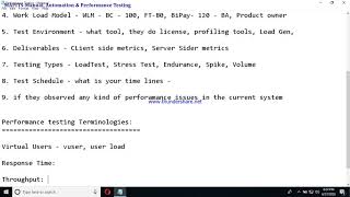 Class4- Performance Testing Terminologies