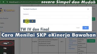 TUTORIAL Cara Menilai SKP Bawahan oleh Pejabat Penilai pada eKinerja BKN dengan Mudah Terstruktur