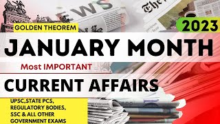 January 2023 Complete Current Affairs | Monthly Current Affairs