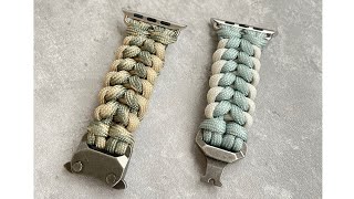 也許AlsoHsu手作 傘繩錶帶 ASMR Apple Watch 錶帶 傘繩編織 請全螢幕觀看 手工過程 made in Taiwan Knit Paracord