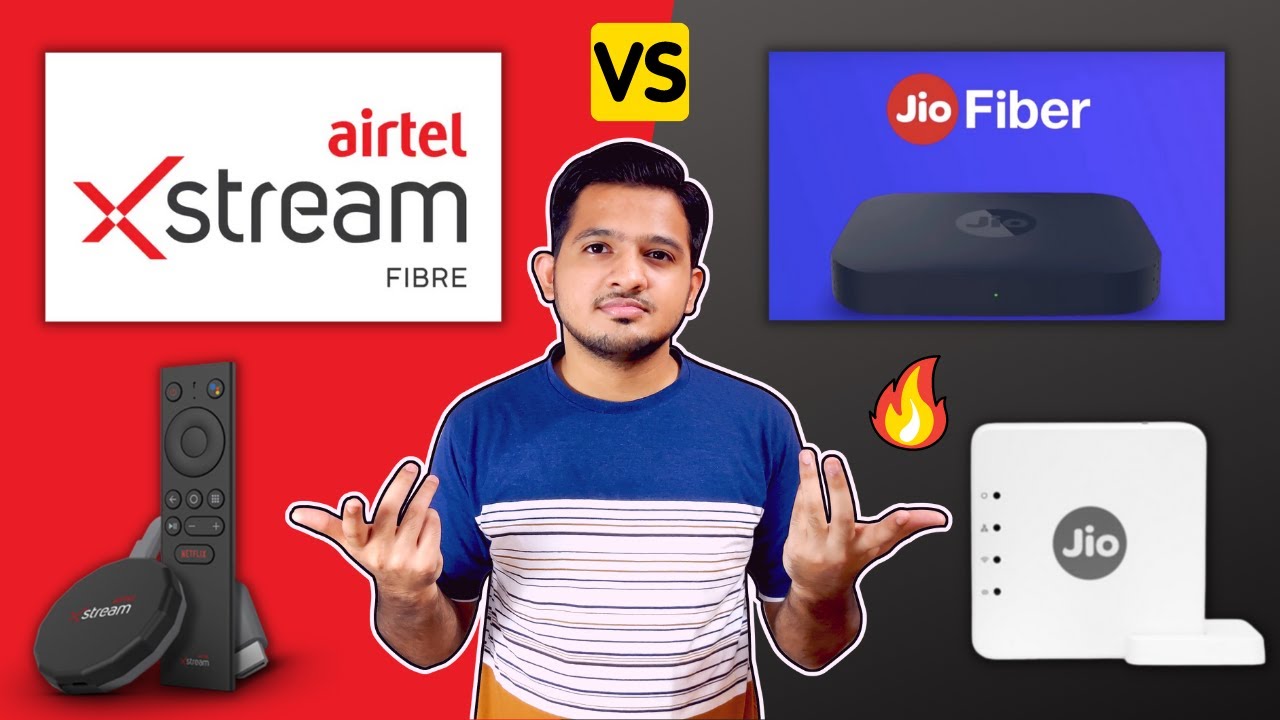 Which One Best?JIO Fiber VS Airtel Fiber JIO Fiber