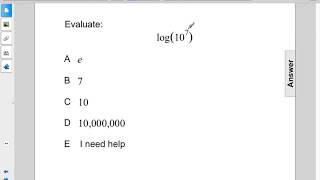 Algebra2 Exp Funcs Solving Eqs with Logs Q119