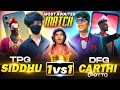 😱LEGEND VS LEGEND🥵 - 🔥TPG SIDHU VS 😱DFGxCARTHI ( POTTI )1 VS 1 FREE FIRE  IN TELUGU #dfg #tpgsidhu