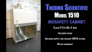 Thermo Scientific 1510 4’ Class II, Type B2 Biosafety Cabinet (0870CC BIO CAB)