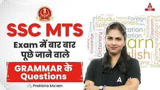 SSC MTS 2024 | English Grammer Questions For SSC MTS | English For SSC | #3 | By Pratibha Ma'am