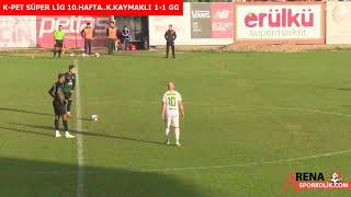 K-PET SÜPER LİG 10.HAFTA...K.KAYMAKLI 1-1  G.GÜCÜ