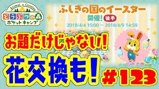 お題コンプだけじゃない！花交換アイテムも♪【ポケ森】#123 不思議の国のイースターイベント★アイテムコンプお披露目会