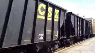 WSMRailVideos.Train 327 CSX, Dorval,Qc