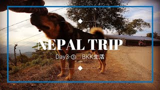 ★NEPAL TRIP #04★ Day3-2＊ネパール旅行3日目-2＊犬＊朝ごはん＊パラグライダー＊空＊丘をおりる＊寄り道＊レイクビュー         2JAN2020(vp09 Ver.)