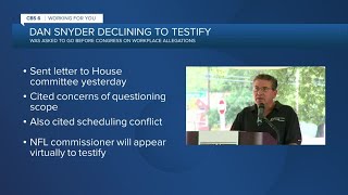Commanders' Snyder won't testify before US House committee