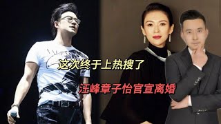 终于上热搜了！汪峰章子怡官宣离婚：女儿归男方，儿子归女方！