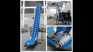 Inclined Easy-to-clean Food Grade Pu Belt Conveyor