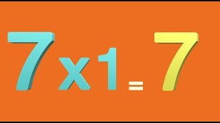 Learn Multiplication Table of Seven 7 x 1 = 7 | 7 Times Tables