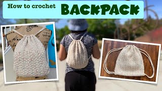 How to crochet Backpack