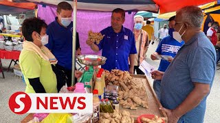 Subang candidates meet constituents at markets during campaign trail