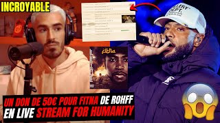 Un don polémique de BOOBA 50€ pour écouter FITNA de ROHFF ? en plein STREAM FOR HUMANITY Reaction