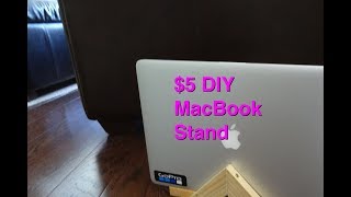 $5 DIY MacBook Stand Pine