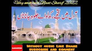 آ دل میں تجھے رکھ لو اے جلوہ❣️⁩💞،||Very beautiful heart 💓 touching ||Naat sharif YouTube videos