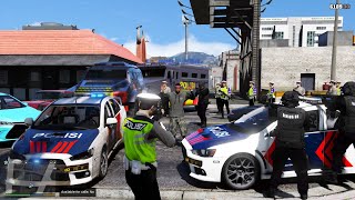 Patroli Kejar Kejaran Polisi Dengan Teroris Berbahaya! GTA 5 Mod Polisi Indonesia