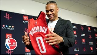 Russell Westbrook introduced as a Houston Rocket | NBA on ESPN