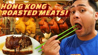 ROASTED MEAT Tour sa Hong Kong!! BEST Hong Kong Street Food! Crispy Pork, Chicken and Goose!