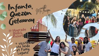 Infanta, Quezon Getaway at Upgrade Beach Resort + visited ate heidz at Famy, Laguna | Mctruepa