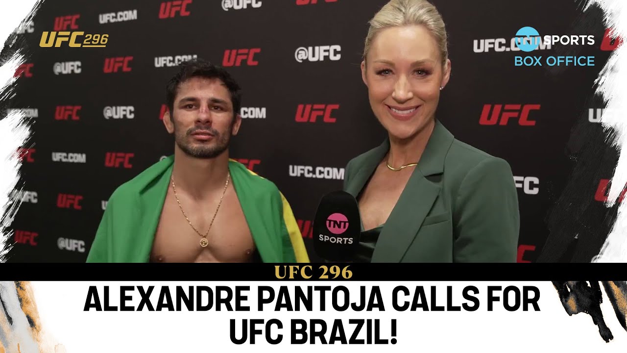 Alexandre Pantoja Wants To Defend His UFC Title In Brazil! 🇧🇷🏆 #UFC296 ...